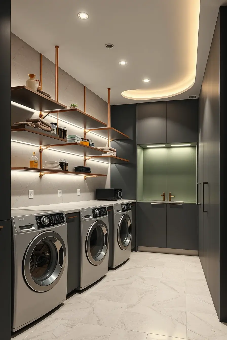 62 Laundry Room Shelves Ideas 2026: Stylish, Modern and Designer Storage Solutions