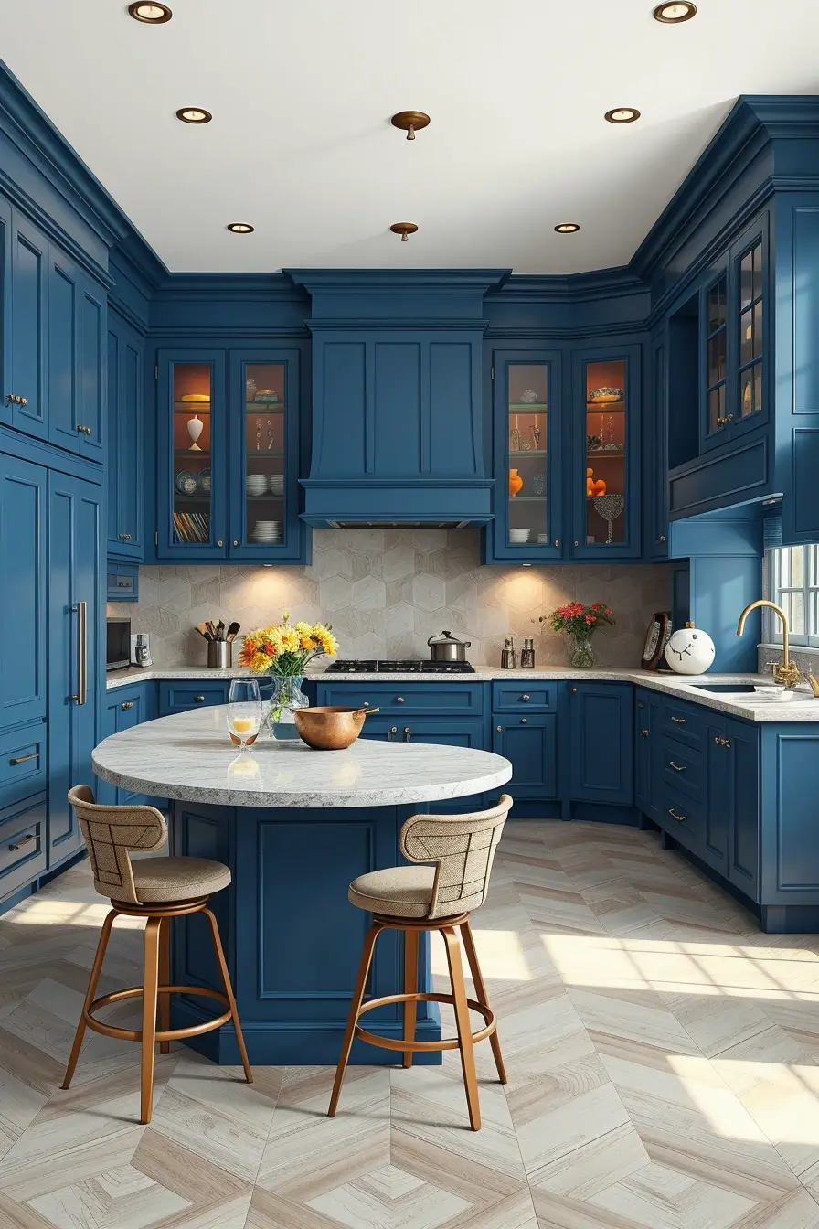 64 Blues Kitchen Ideas 2026: Modern Designer Blue Kitchens With Luxury Style