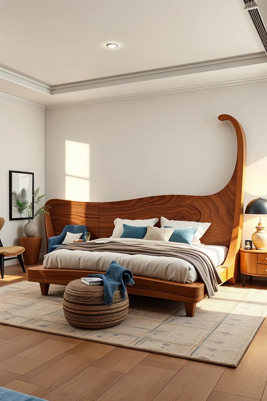 62 Wooden Bed Design Ideas 2026 With Sculptural And Designer Wooden Headboards