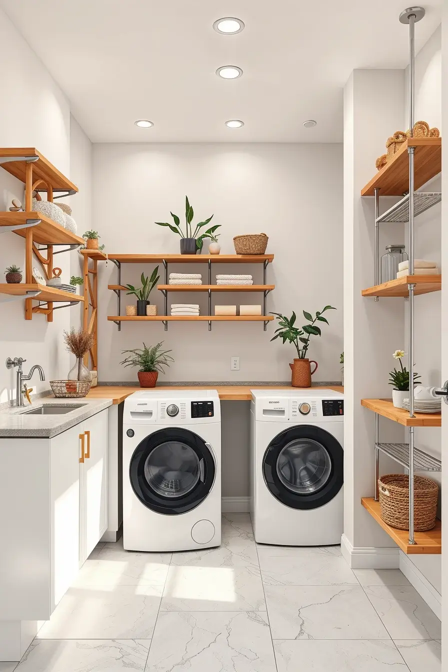62 Laundry Room Shelves Ideas 2026: Stylish, Modern and Designer Storage Solutions