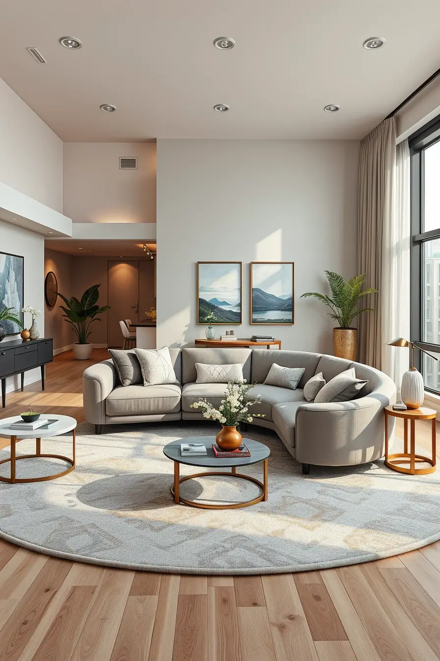 68 Apartment Living Room Designs 2026: Modern, Stylish, Curved Interior Ideas
