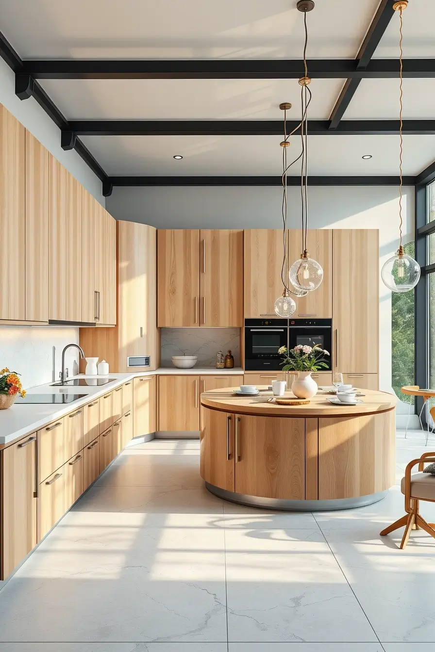 64 Wood Kitchen Ideas 2026: Curved, Designer & Modern Wood Kitchens With Sculptural Forms