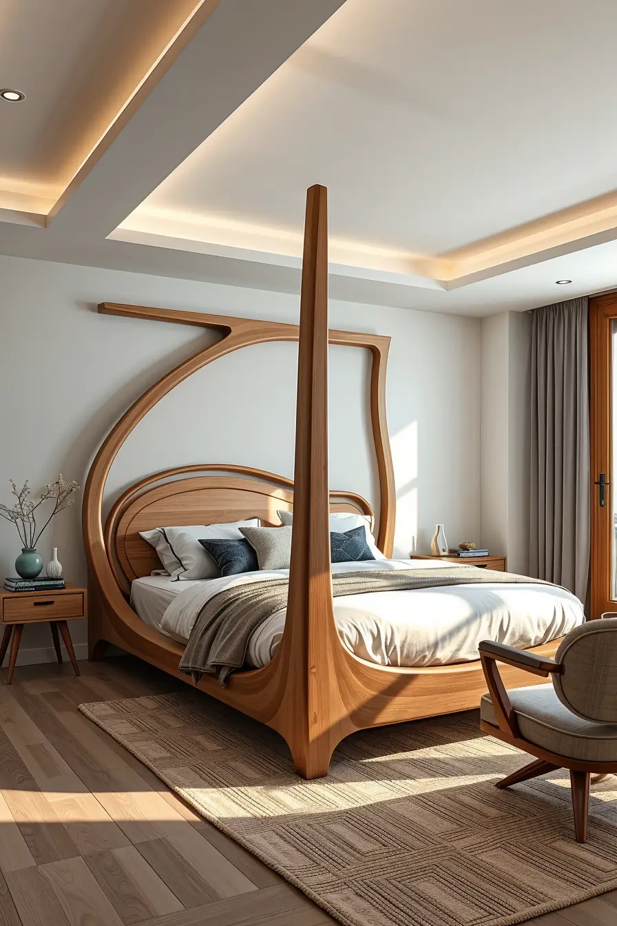 62 Wooden Bed Design Ideas 2026 With Sculptural And Designer Wooden Headboards