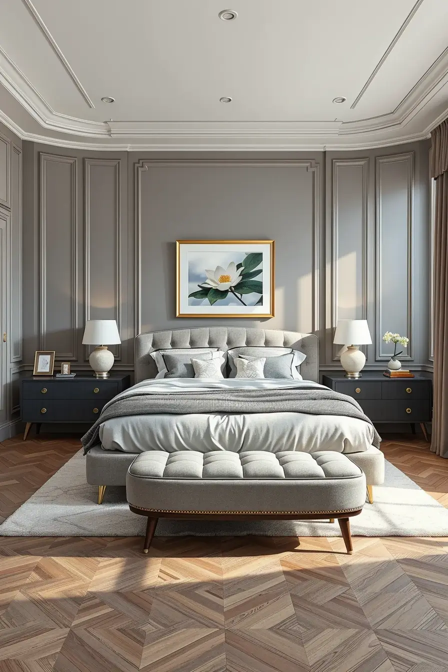 64 Grey Bedroom Ideas 2026: Modern Designer Grey Bedrooms With Curved Furniture