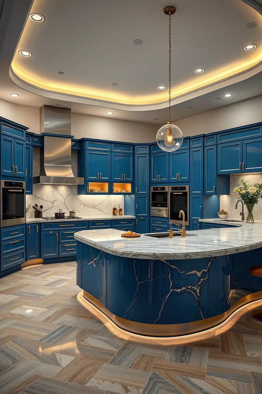 64 Blues Kitchen Ideas 2026: Modern Designer Blue Kitchens With Luxury Style