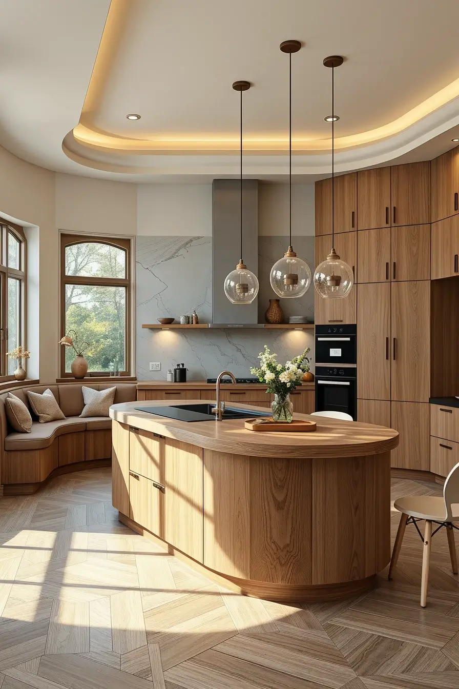 62 Oak Kitchen Ideas 2026: Sculptural, Curved and Designer Oak Interiors
