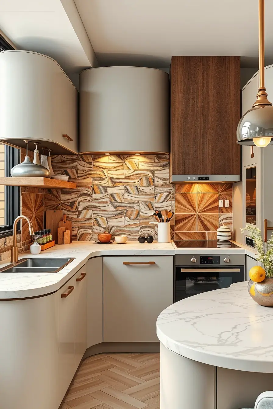 65 Small Kitchen Ideas 2026: Modern Designs, Curved Furniture & Space-Saving Trends