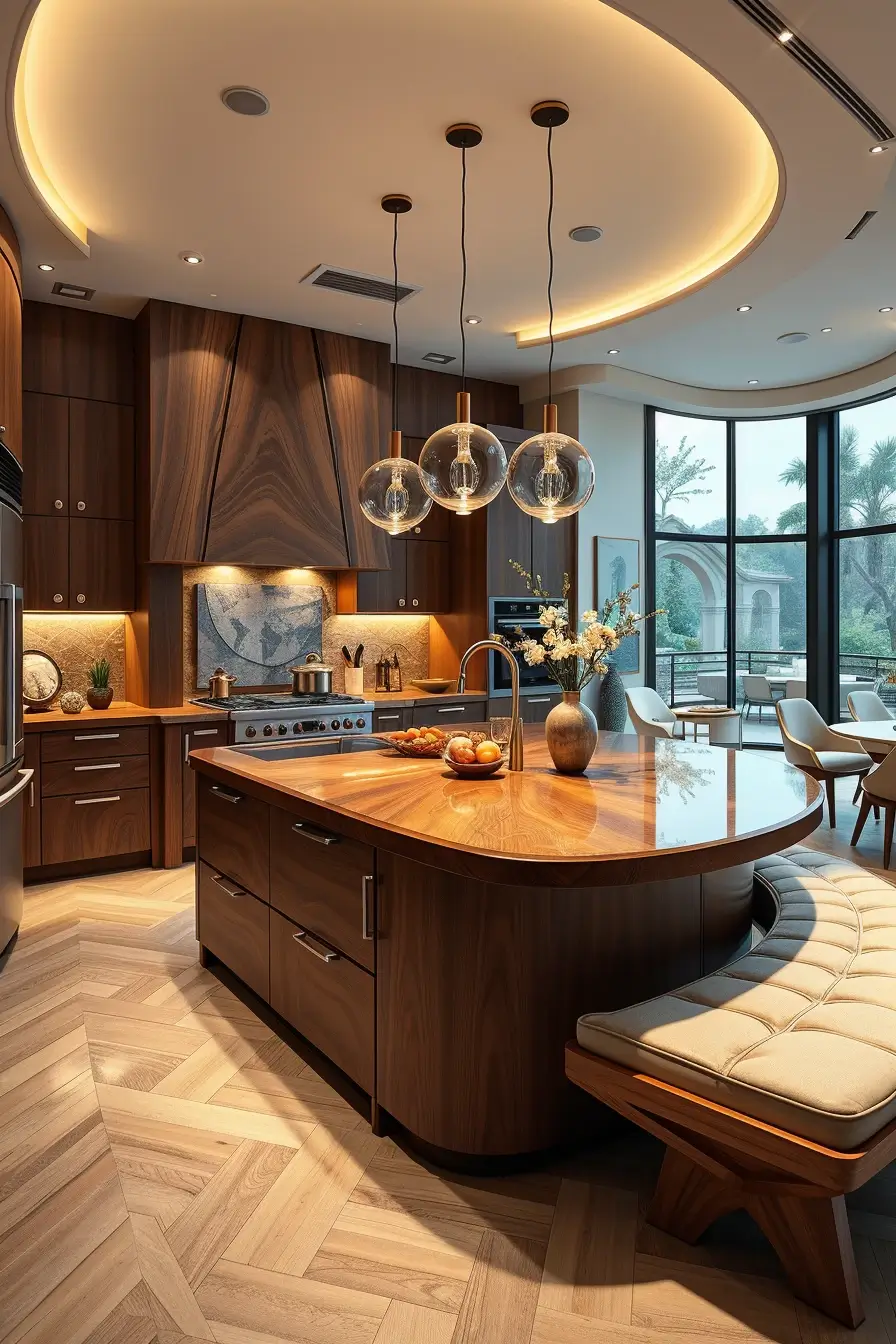 64 Wood Kitchen Ideas 2026: Curved, Designer & Modern Wood Kitchens With Sculptural Forms
