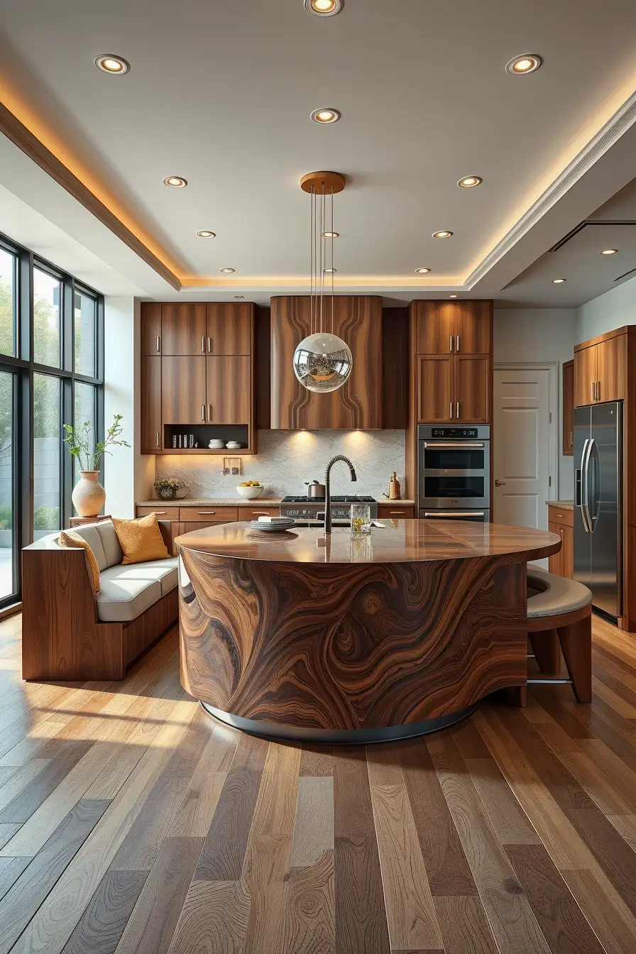 64 Wood Kitchen Ideas 2026: Curved, Designer & Modern Wood Kitchens With Sculptural Forms