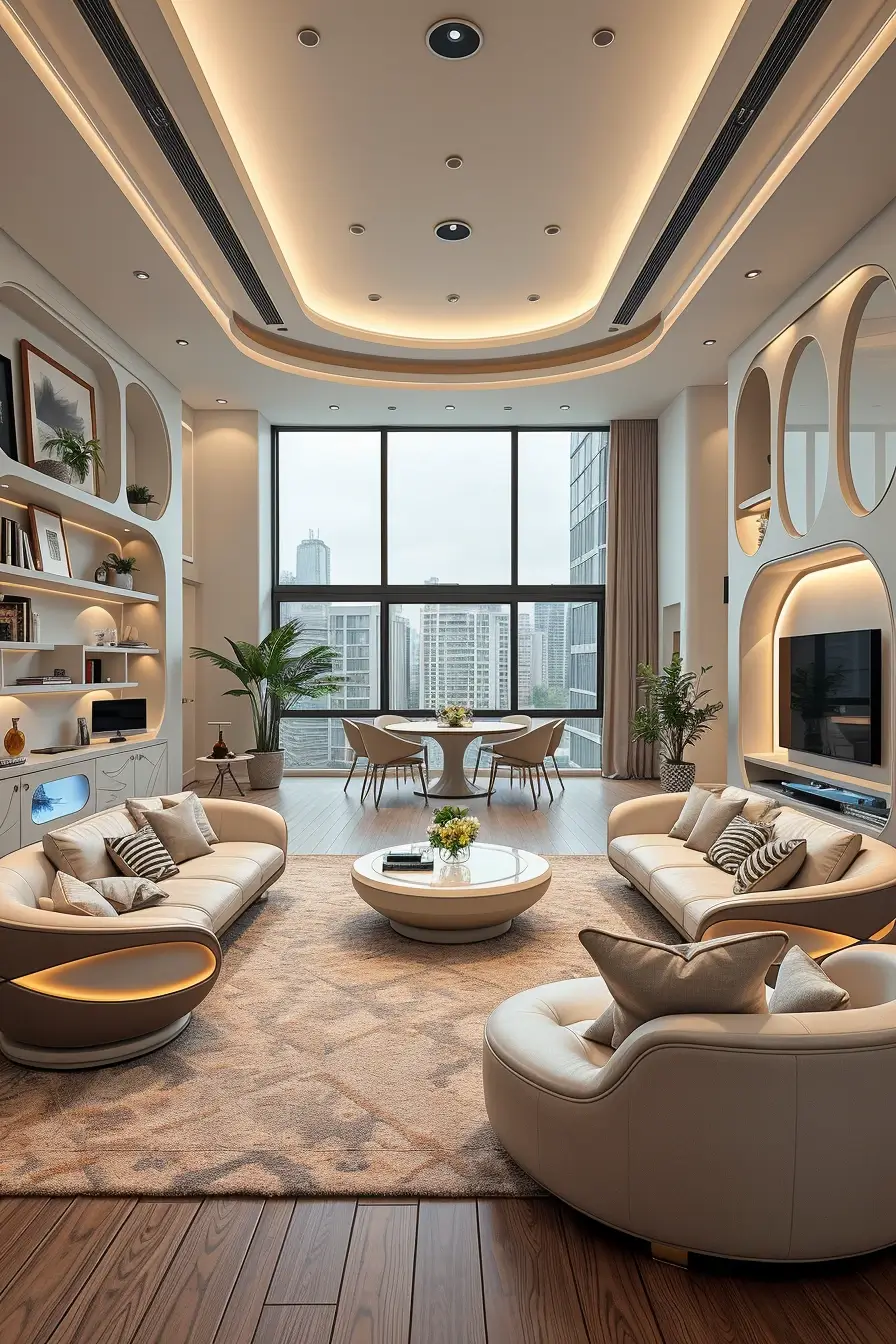 68 Apartment Living Room Designs 2026: Modern, Stylish, Curved Interior Ideas