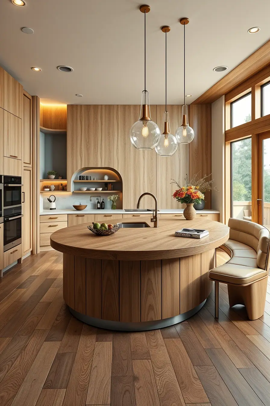 62 Oak Kitchen Ideas 2026: Sculptural, Curved and Designer Oak Interiors