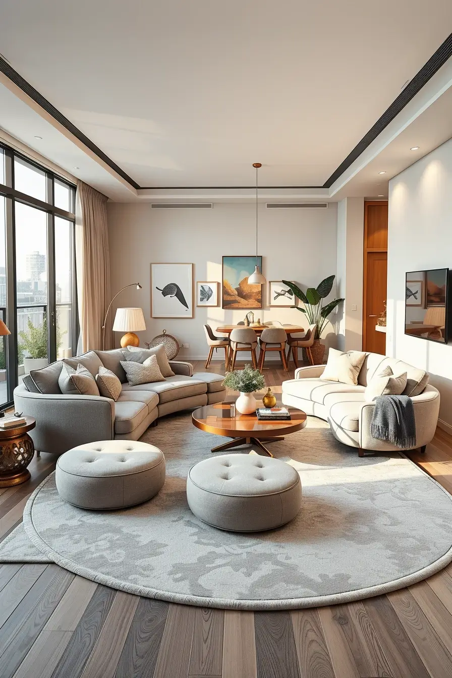 68 Apartment Living Room Designs 2026: Modern, Stylish, Curved Interior Ideas