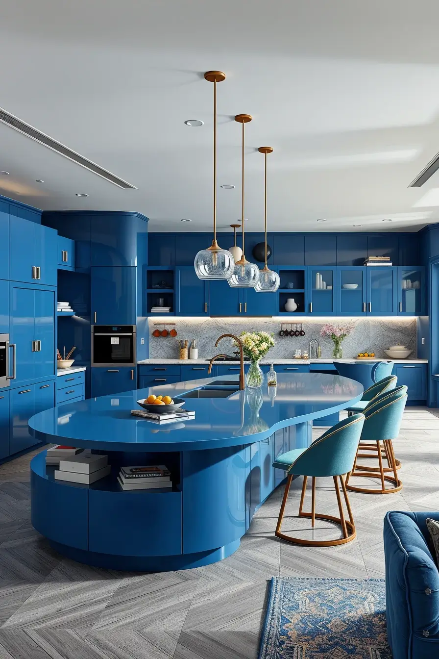 64 Blues Kitchen Ideas 2026: Modern Designer Blue Kitchens With Luxury Style