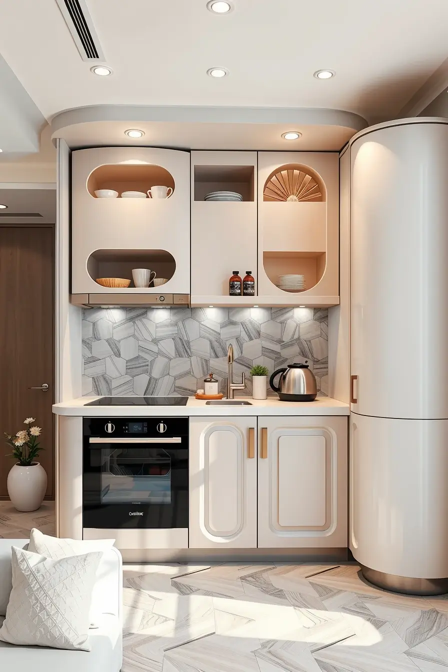 65 Small Kitchen Ideas 2026: Modern Designs, Curved Furniture & Space-Saving Trends