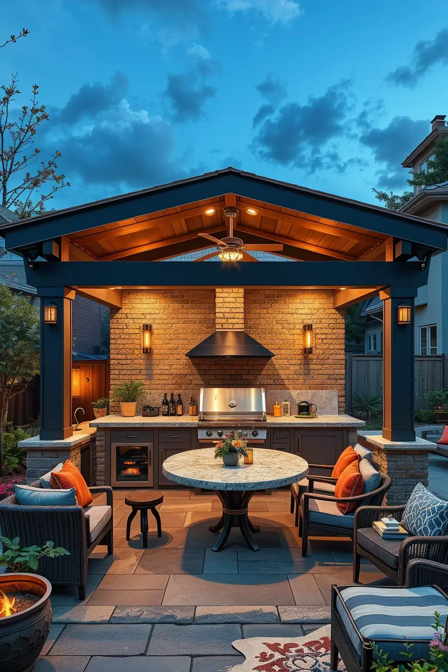 64 Outdoor BBQ Area With Roof 2026: Modern Covered Grill Designs For Stylish Outdoor Living