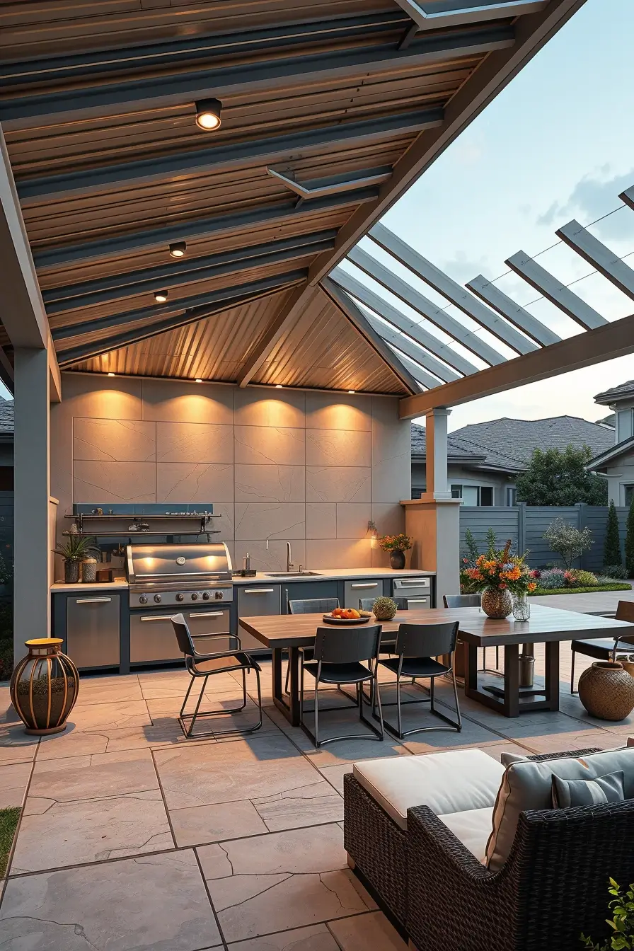 64 Outdoor BBQ Area With Roof 2026: Modern Covered Grill Designs For Stylish Outdoor Living