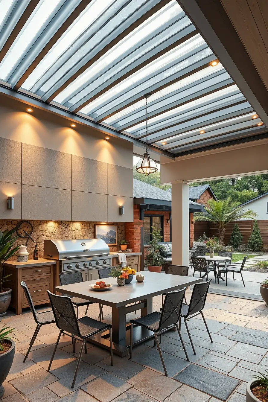 64 Outdoor BBQ Area With Roof 2026: Modern Covered Grill Designs For Stylish Outdoor Living