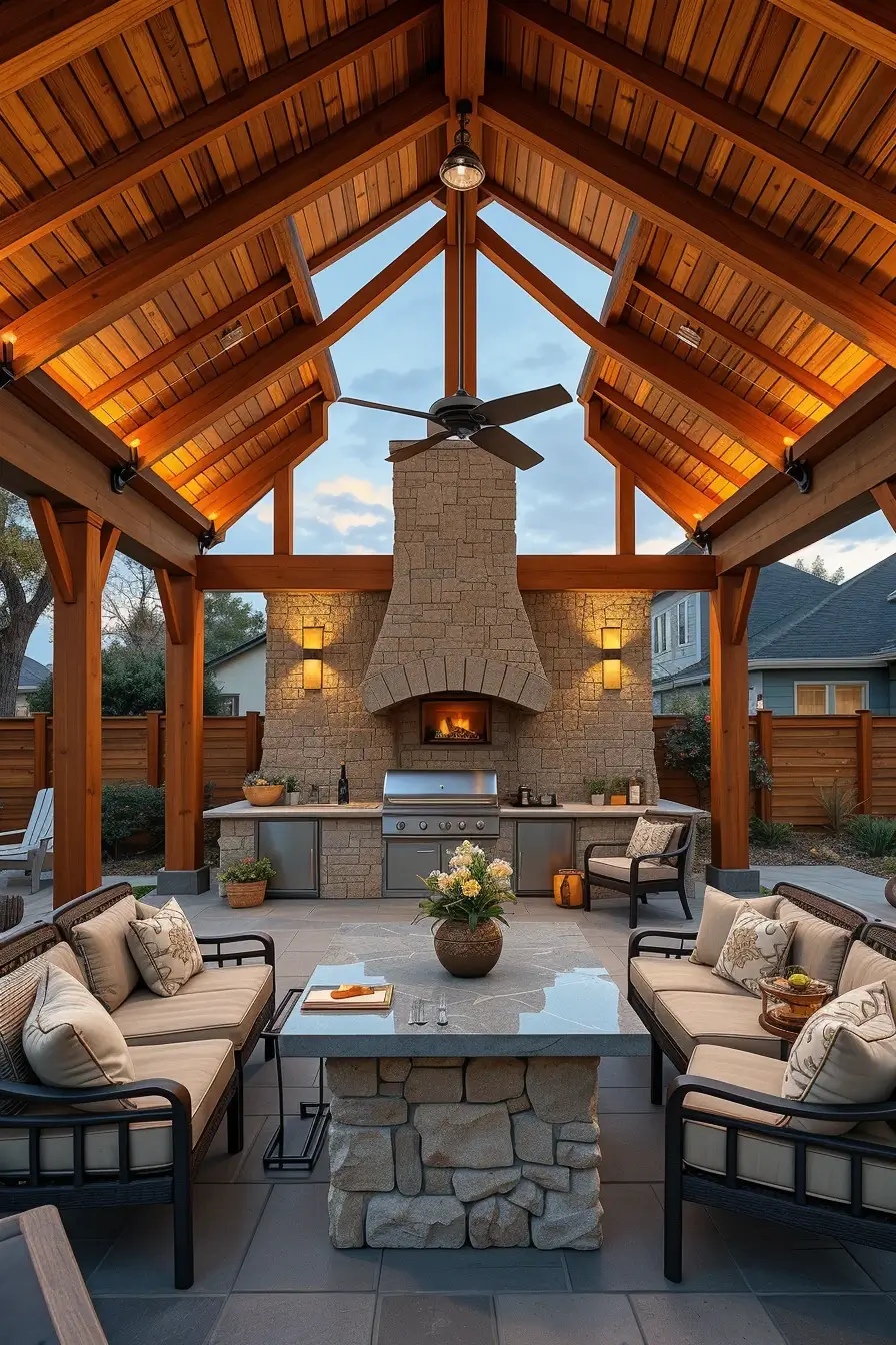 64 Outdoor BBQ Area With Roof 2026: Modern Covered Grill Designs For Stylish Outdoor Living