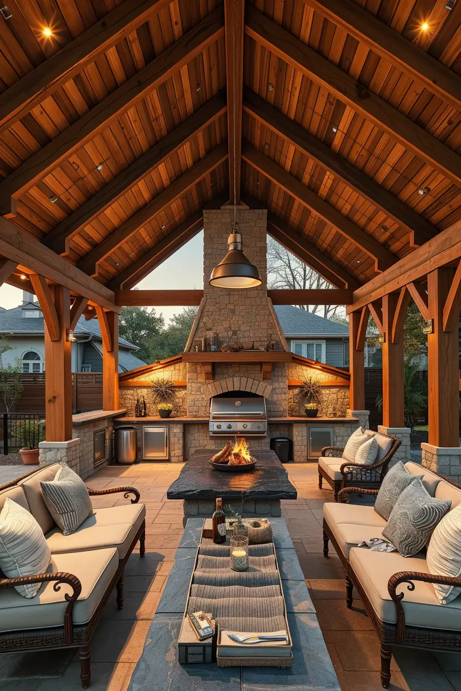 64 Outdoor BBQ Area With Roof 2026: Modern Covered Grill Designs For Stylish Outdoor Living