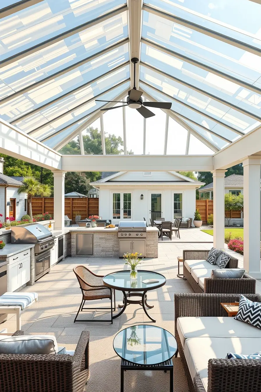 64 Outdoor BBQ Area With Roof 2026: Modern Covered Grill Designs For Stylish Outdoor Living