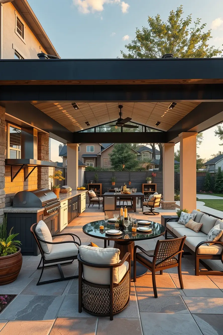 64 Outdoor BBQ Area With Roof 2026: Modern Covered Grill Designs For Stylish Outdoor Living