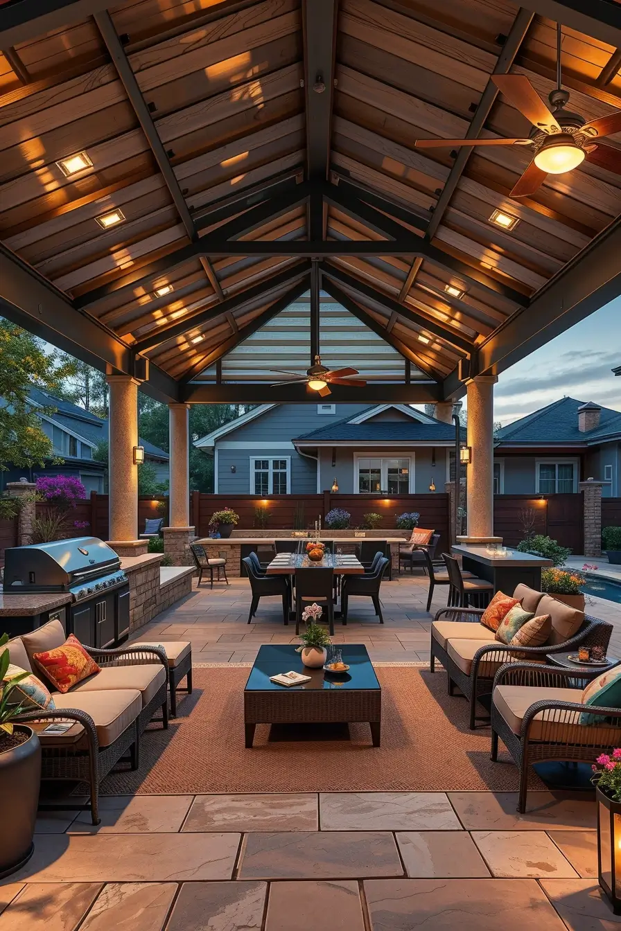 64 Outdoor BBQ Area With Roof 2026: Modern Covered Grill Designs For Stylish Outdoor Living