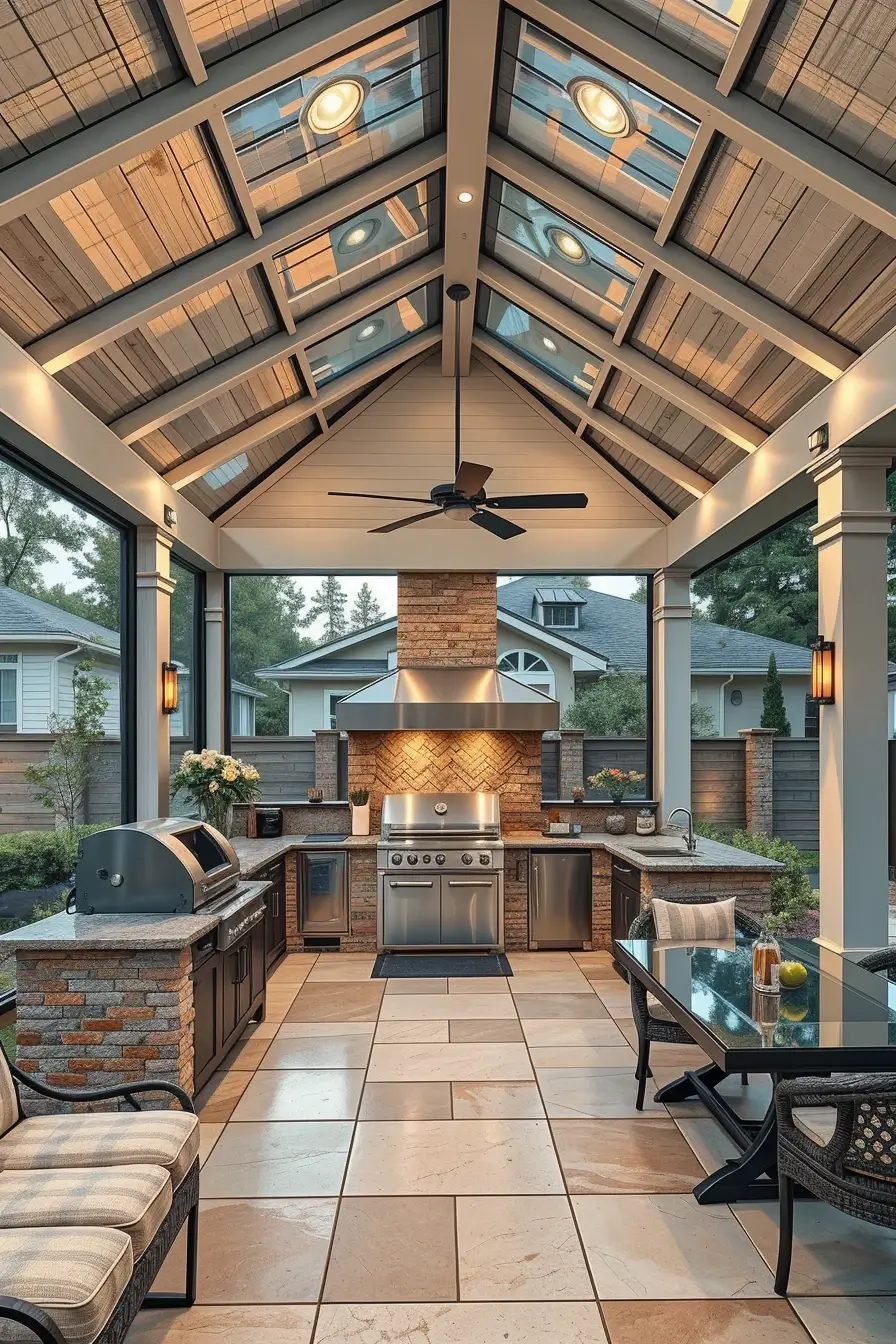 64 Outdoor BBQ Area With Roof 2026: Modern Covered Grill Designs For Stylish Outdoor Living