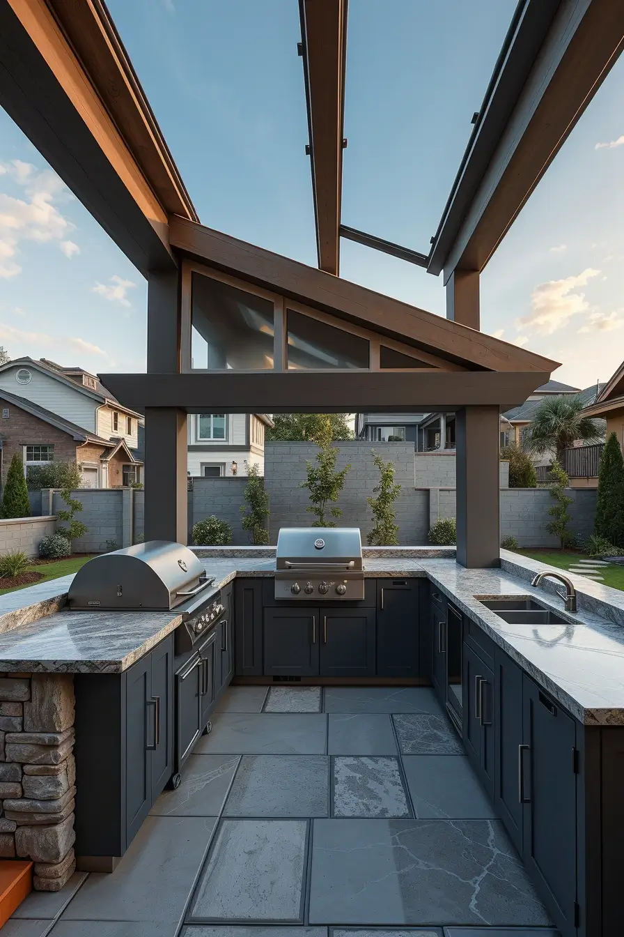 64 Outdoor BBQ Area With Roof 2026: Modern Covered Grill Designs For Stylish Outdoor Living