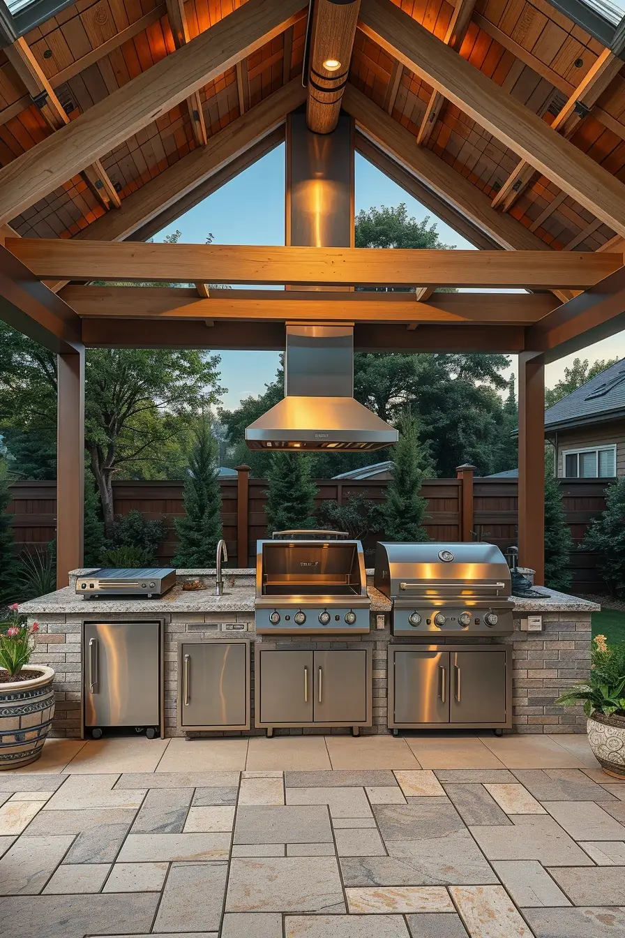 64 Outdoor BBQ Area With Roof 2026: Modern Covered Grill Designs For Stylish Outdoor Living