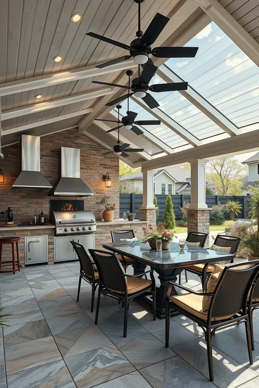 64 Outdoor BBQ Area With Roof 2026: Modern Covered Grill Designs For Stylish Outdoor Living