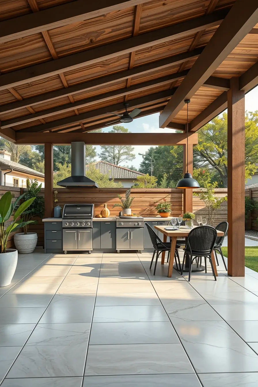 64 Outdoor BBQ Area With Roof 2026: Modern Covered Grill Designs For Stylish Outdoor Living