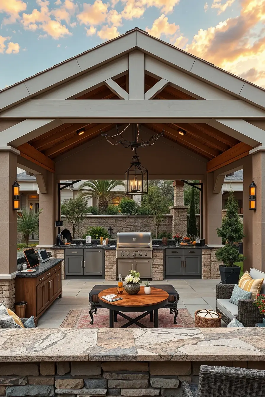 64 Outdoor BBQ Area With Roof 2026: Modern Covered Grill Designs For Stylish Outdoor Living