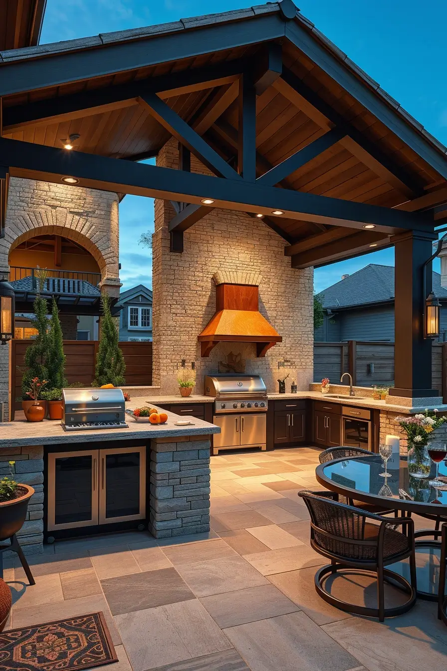 64 Outdoor BBQ Area With Roof 2026: Modern Covered Grill Designs For Stylish Outdoor Living