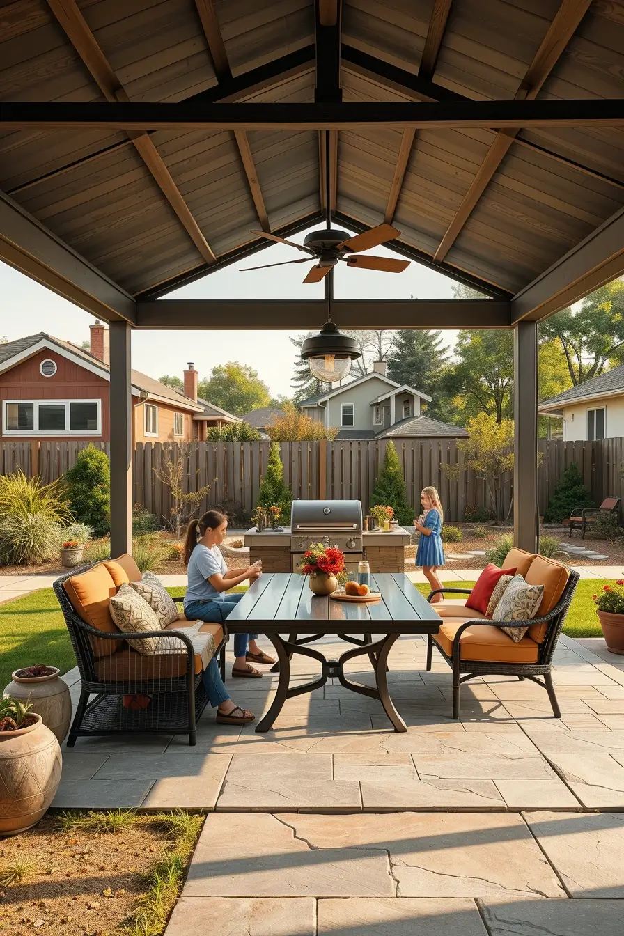 64 Outdoor BBQ Area With Roof 2026: Modern Covered Grill Designs For Stylish Outdoor Living