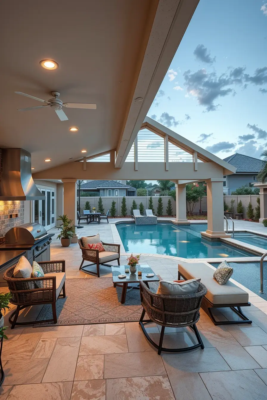 64 Outdoor BBQ Area With Roof 2026: Modern Covered Grill Designs For Stylish Outdoor Living