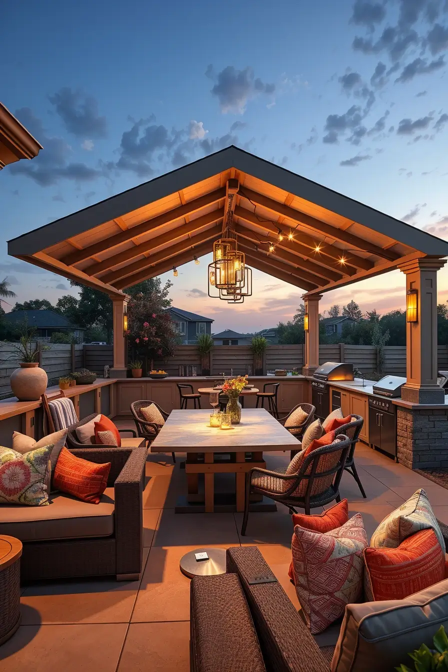 64 Outdoor BBQ Area With Roof 2026: Modern Covered Grill Designs For Stylish Outdoor Living