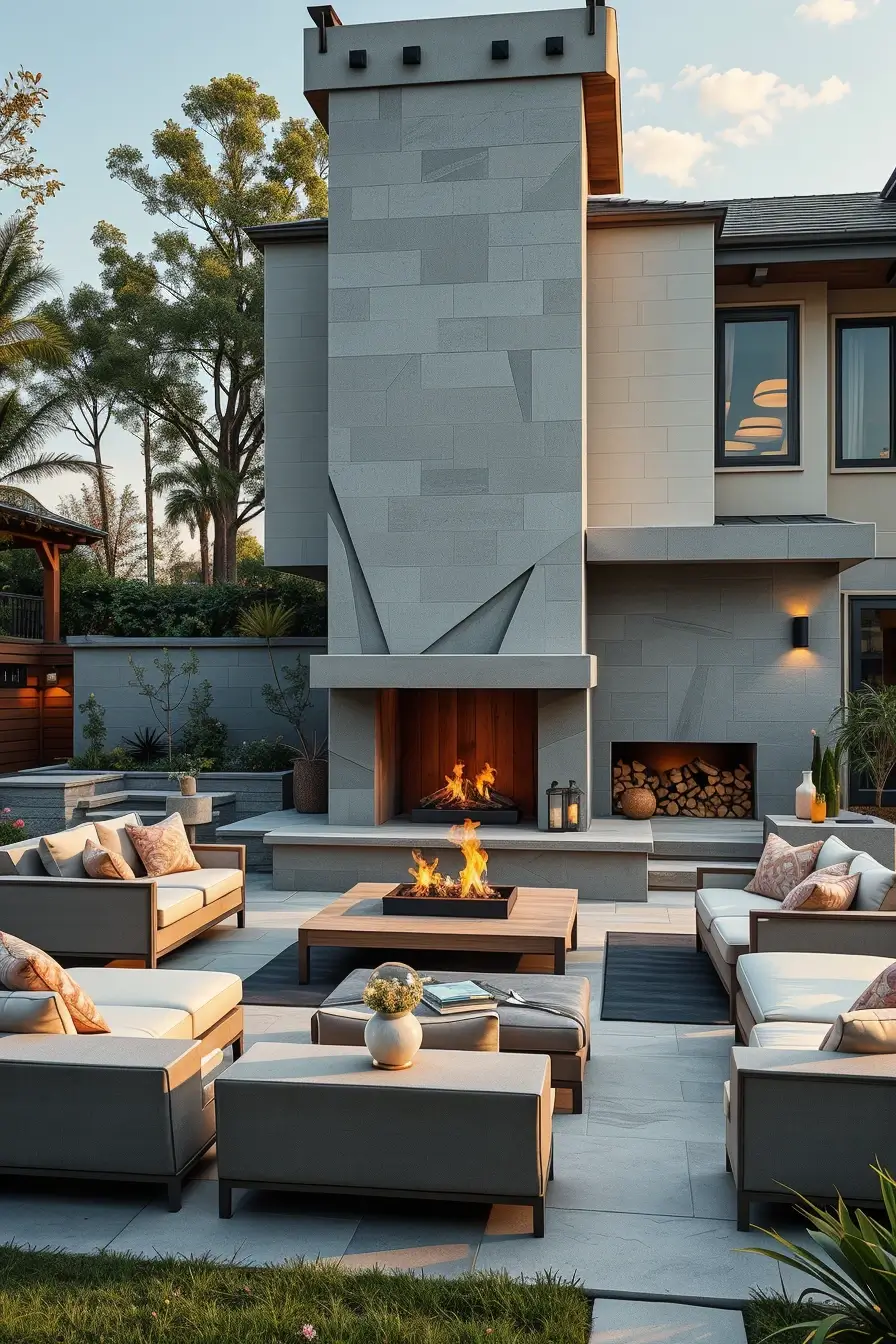 62 Outdoor Fireplace Ideas 2026: Modern, Sculptural And Artistic Designs For Stylish Outdoor Spaces