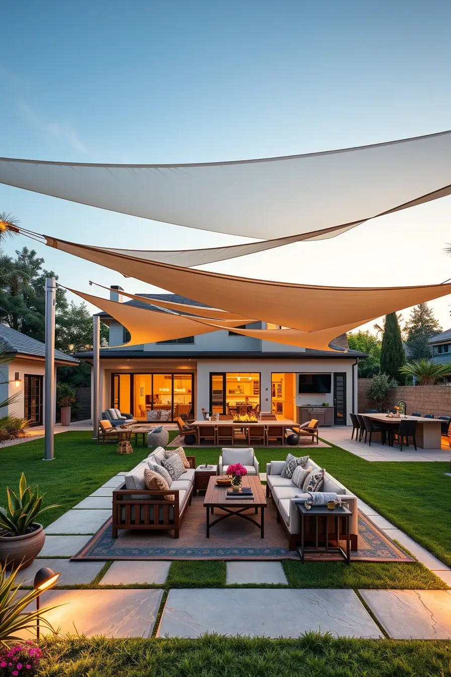 60 Shade Sail Backyard Ideas 2026 For Modern Outdoor Living