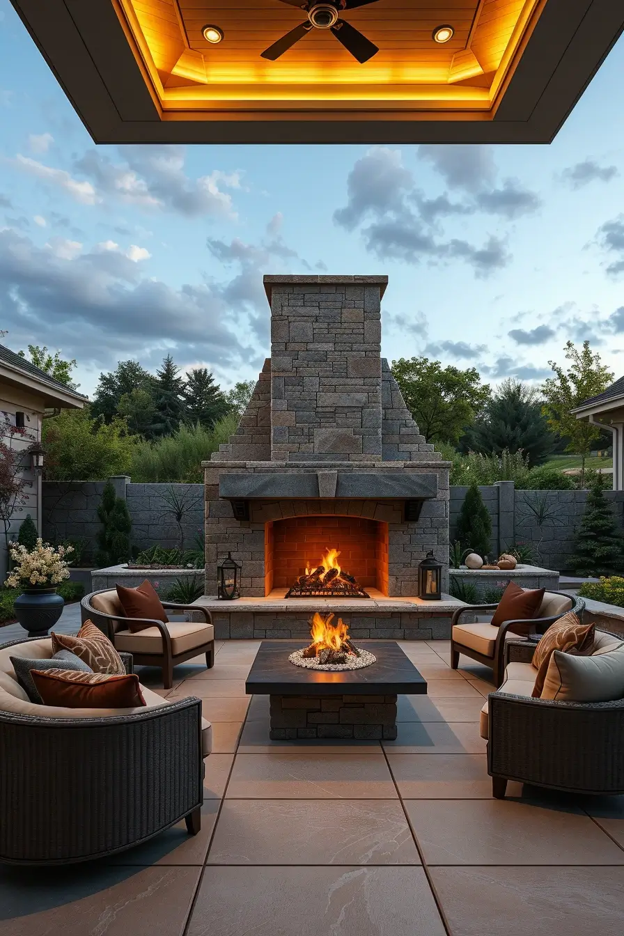 62 Outdoor Fireplace Ideas 2026: Modern, Sculptural And Artistic Designs For Stylish Outdoor Spaces