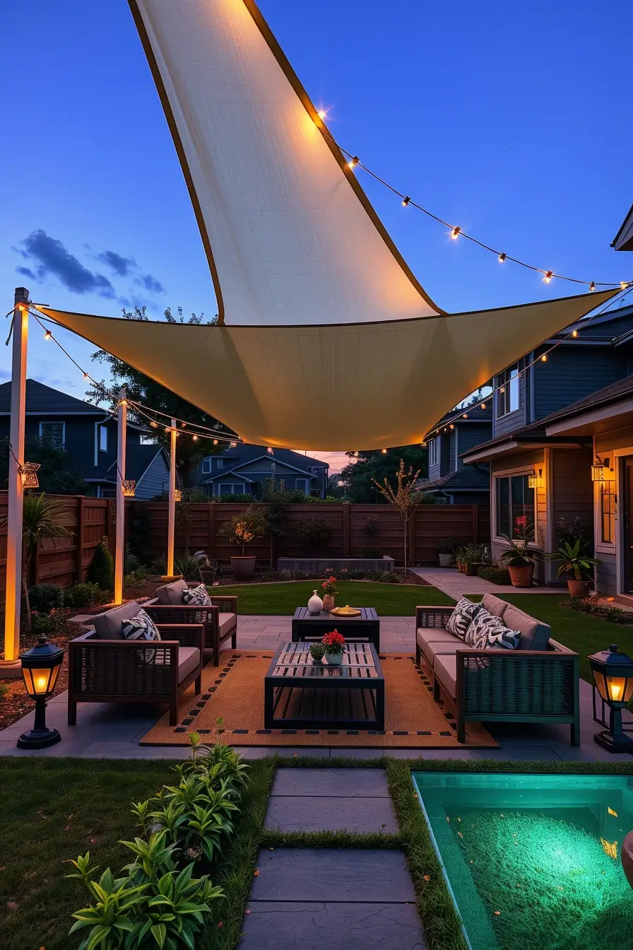 60 Shade Sail Backyard Ideas 2026 For Modern Outdoor Living