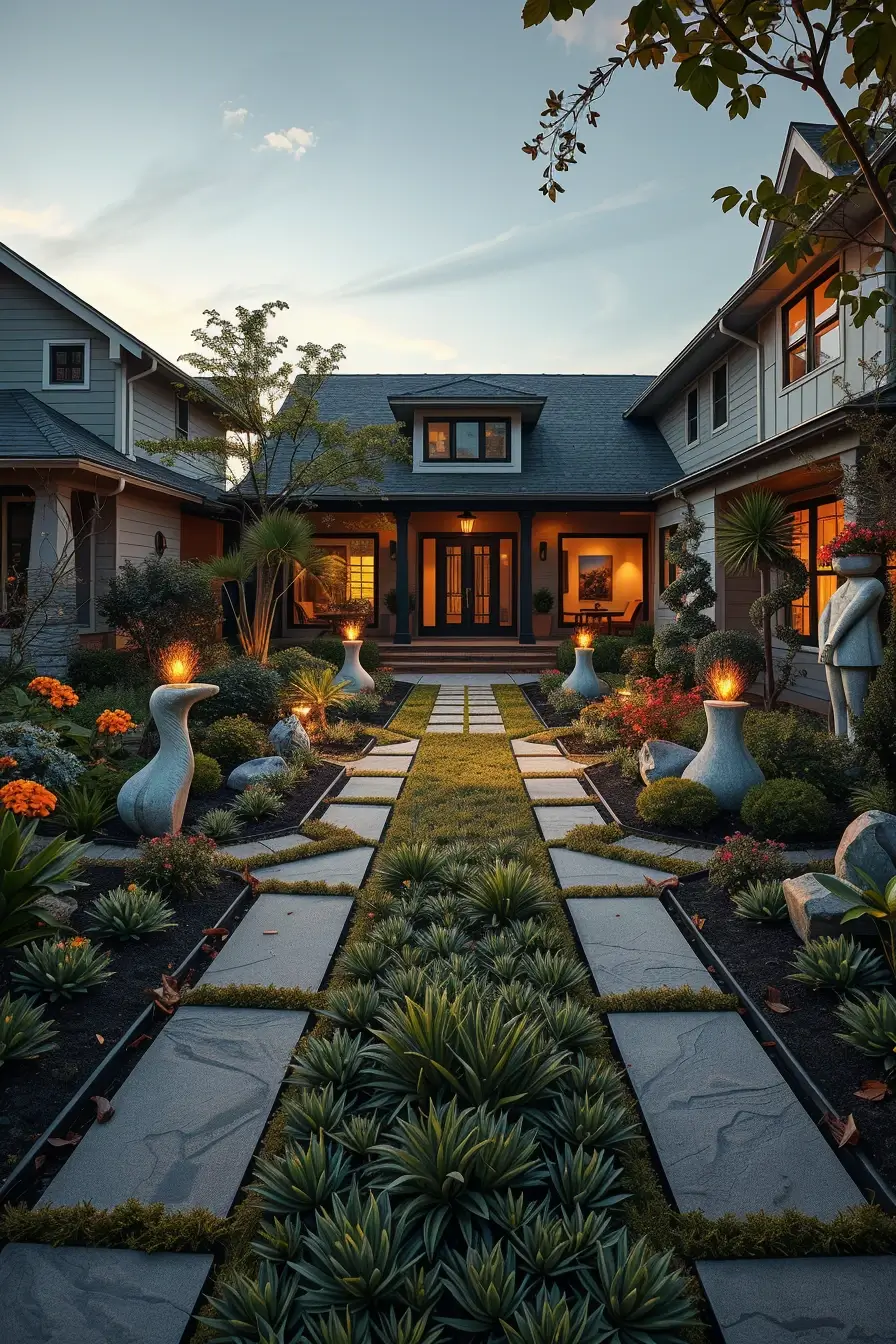 60 Front Yard Landscaping 2026: Creative, Sculptural, And Artistic Design Ideas