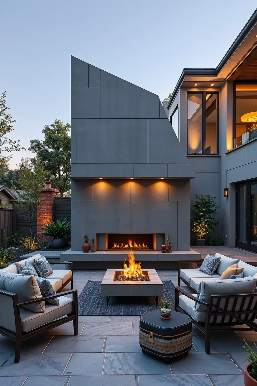 62 Outdoor Fireplace Ideas 2026: Modern, Sculptural And Artistic Designs For Stylish Outdoor Spaces