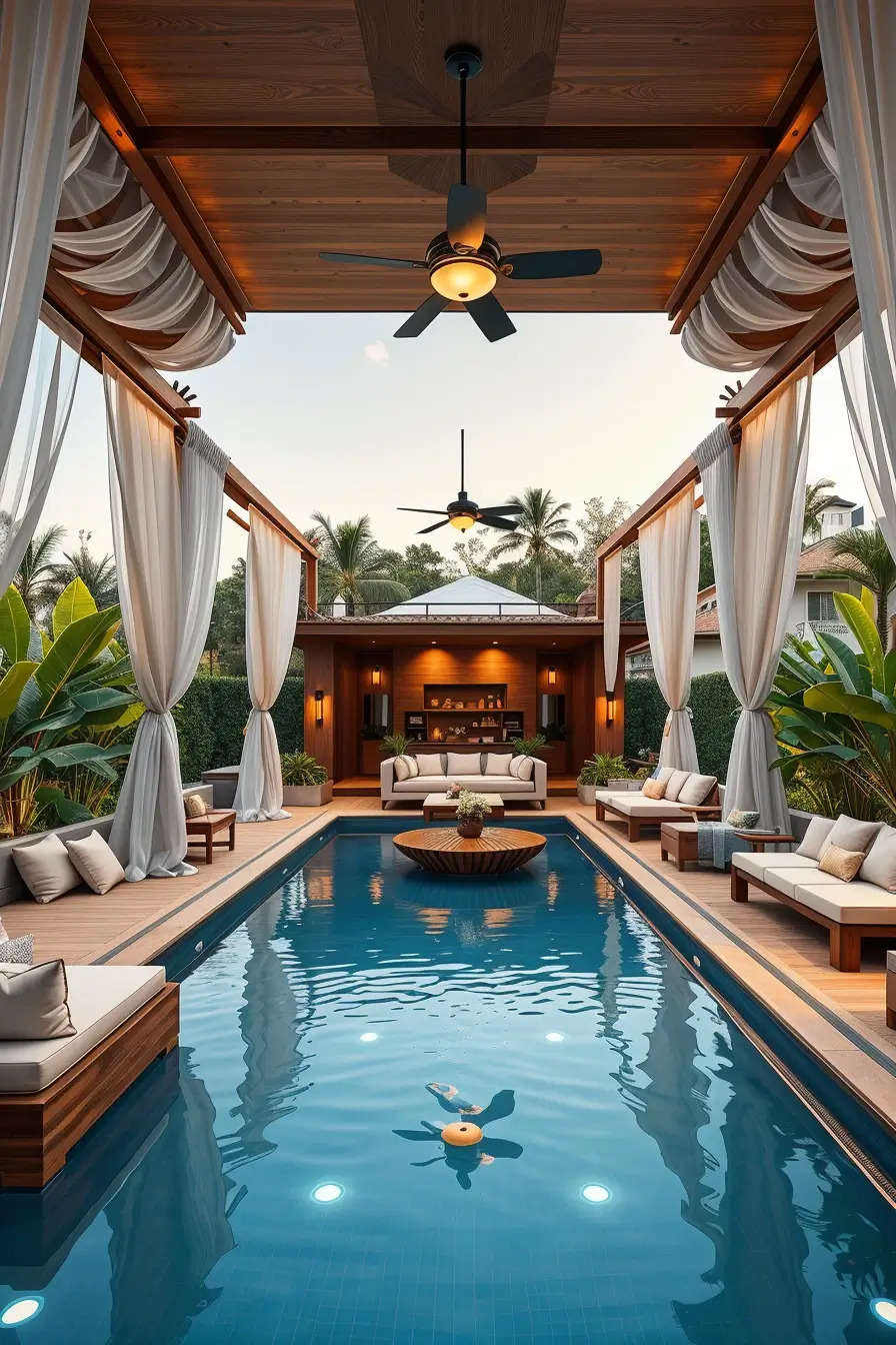 58 Outdoor Pool Area 2026 Ideas For Stylish And Cozy Designer Backyards