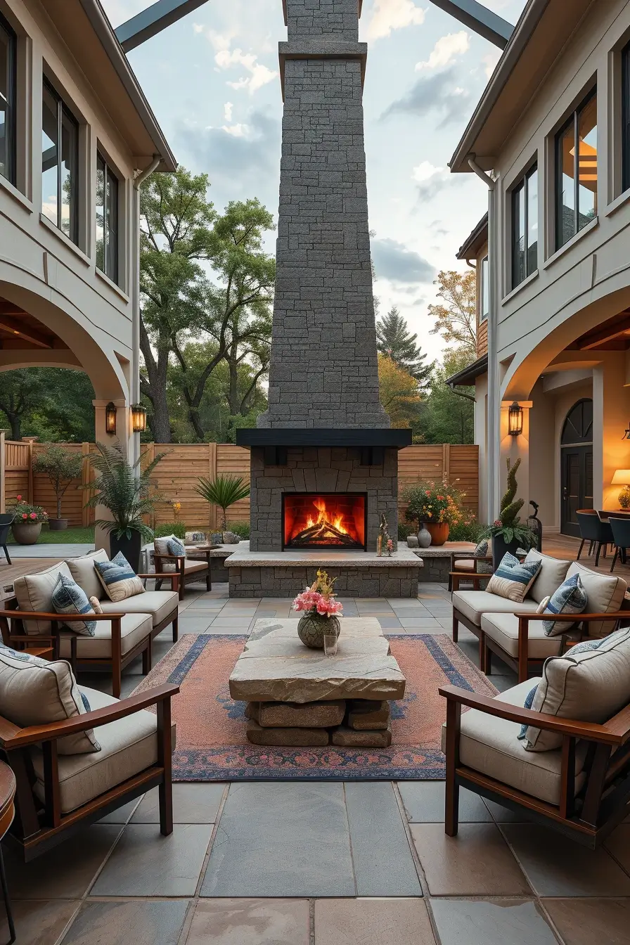 62 Outdoor Fireplace Ideas 2026: Modern, Sculptural And Artistic Designs For Stylish Outdoor Spaces