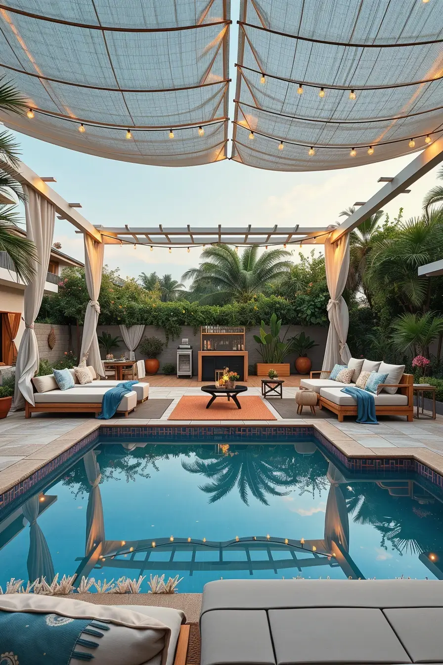 58 Outdoor Pool Area 2026 Ideas For Stylish And Cozy Designer Backyards