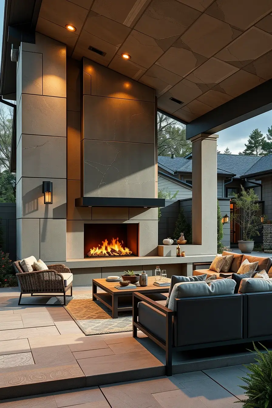 62 Outdoor Fireplace Ideas 2026: Modern, Sculptural And Artistic Designs For Stylish Outdoor Spaces