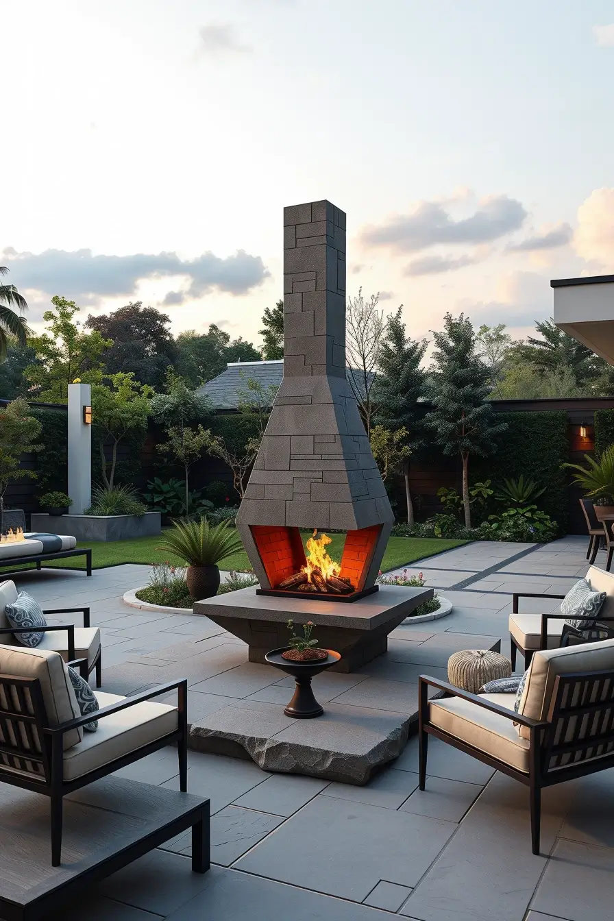 62 Outdoor Fireplace Ideas 2026: Modern, Sculptural And Artistic Designs For Stylish Outdoor Spaces