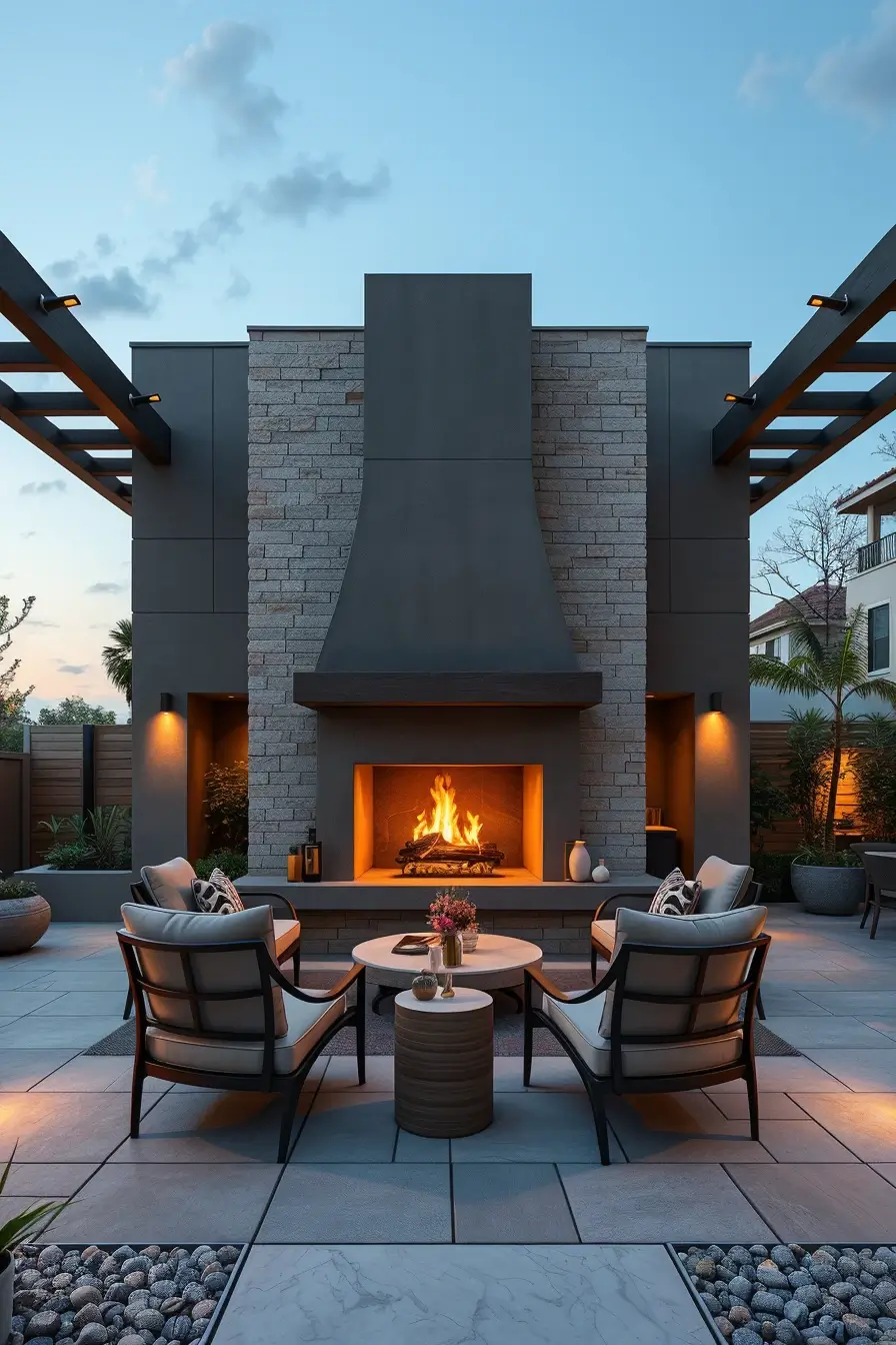 62 Outdoor Fireplace Ideas 2026: Modern, Sculptural And Artistic Designs For Stylish Outdoor Spaces