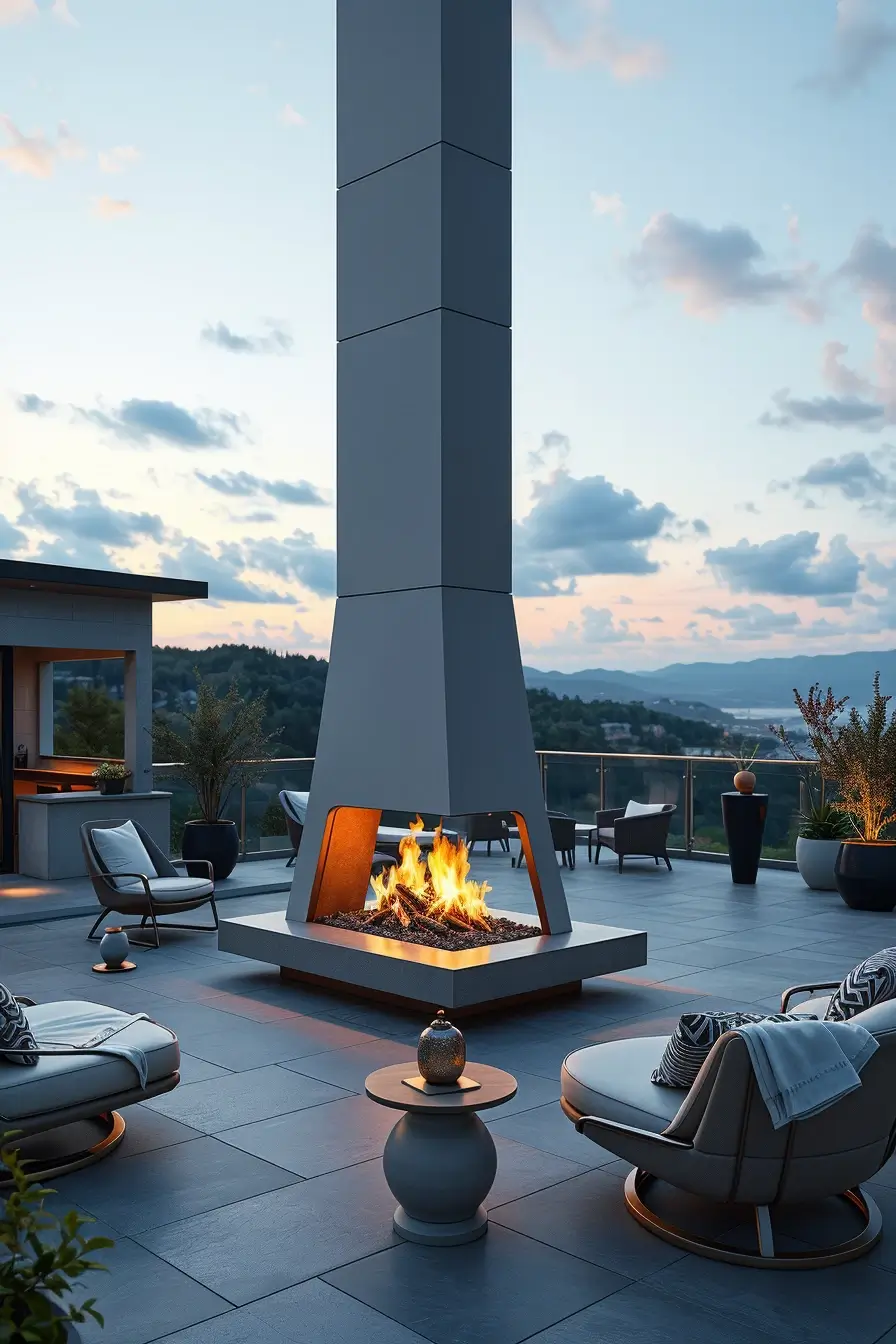 62 Outdoor Fireplace Ideas 2026: Modern, Sculptural And Artistic Designs For Stylish Outdoor Spaces