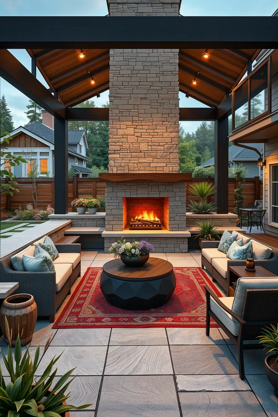62 Outdoor Fireplace Ideas 2026: Modern, Sculptural And Artistic Designs For Stylish Outdoor Spaces